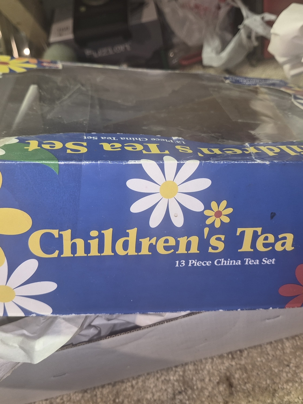 Colorful Kids Ceramic Tea Set - Multi-Color Play Tea Set - Picture 2 of 4